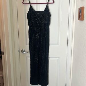 Express M black sequins jumpsuit